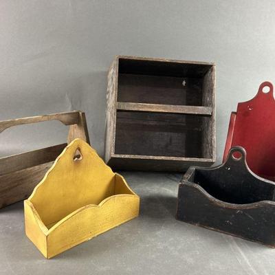 Lot 208 | Vintage Wooden Organizers
