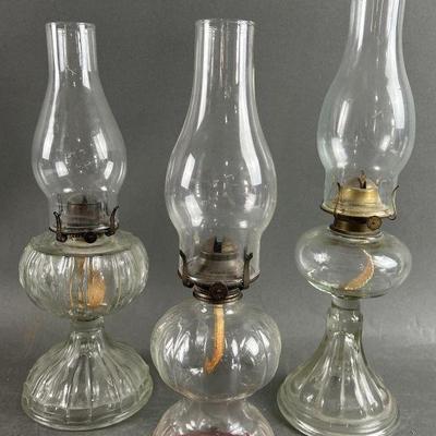 Lot 312 | Three Vintage Oil Lamps

