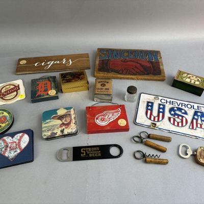 Lot 163 | Vtg Contents on Table
