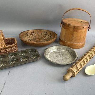Lot 326 | Vtg Sugar Firkin & More
