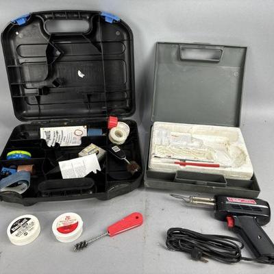 Lot 344 | Soldering Gun & Cleaning Supplies
