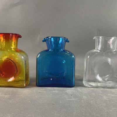Lot 94 | 3 Glass Mini Water Bottles
