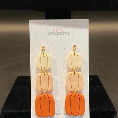 Pumpkin Polymer Clay Earrings