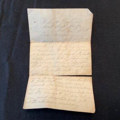 Civil War Letter Oct 1864 - Hospital 