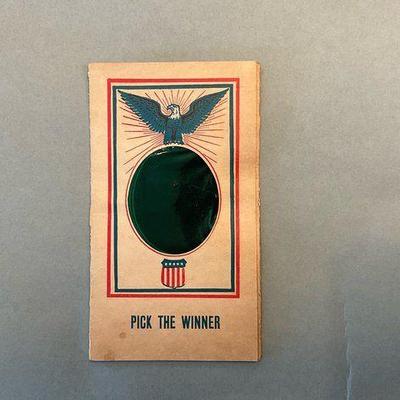 Vintage Political Pick the Winner