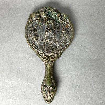 Art Nouveau Hand Mirror