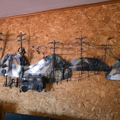 MCM metal wall hanging