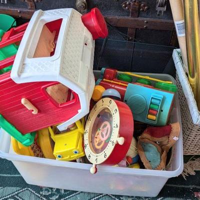 Vintage toys including Fisher Price