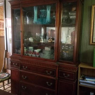 Mahogany china cabinet