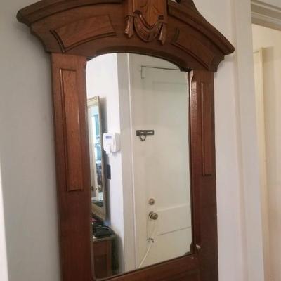 Victorian dresser showing mirror