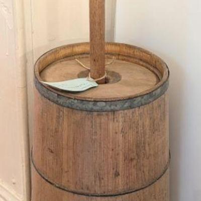 Antique butter churn