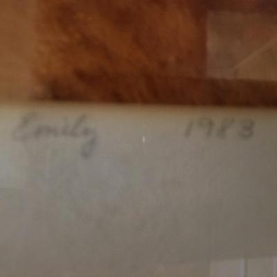 NW train print signed Emily 1983