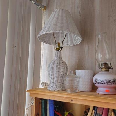 Wicker lamp 