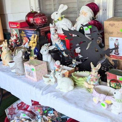 Christmas and Easter decor