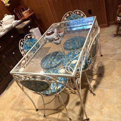 Fantastic wrought iron dining set