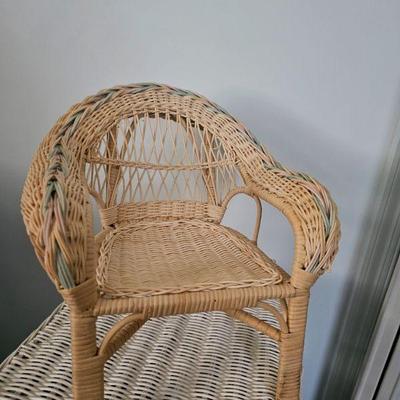 Small wicker chair