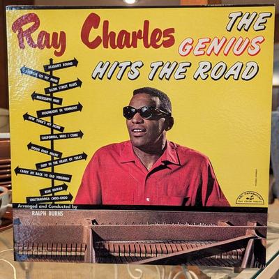 Sale Photo Thumbnail #118: Vintage vinyl Ray Charles The Genius Hits The Road