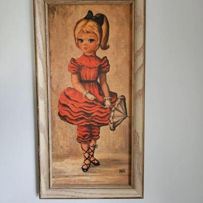 Vintage Maio Bloomer Girl Framed