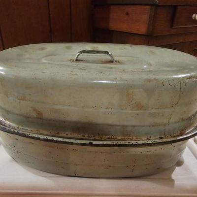 Enamelware - cool green color!