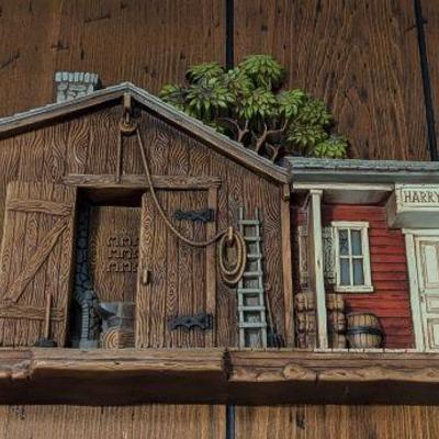 Burowood wall decor Blacksmith shop