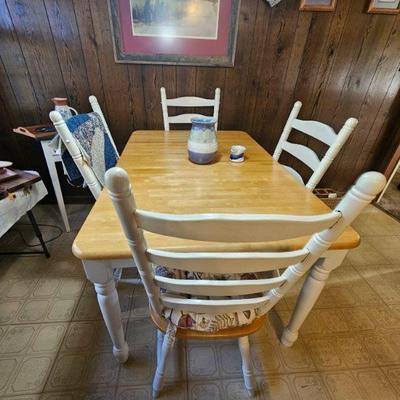 Dining table and chairs