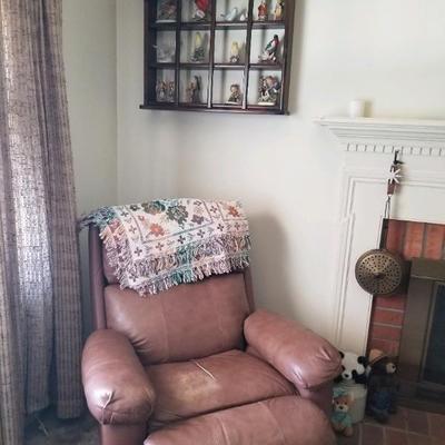 Leather recliner