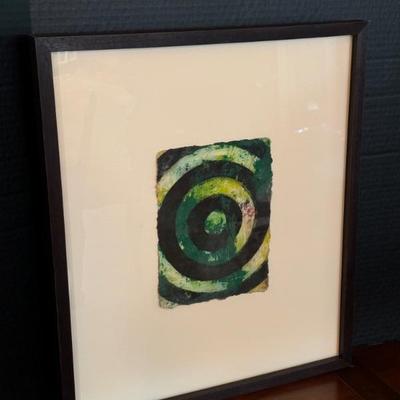 Framed Original Oil on Paper by Harold Hollingsworth