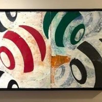 Framed Original Oil on Paper by Harold Hollingsworth