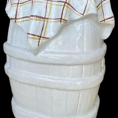 Post Modern Italian Ceramic Barrel Stool