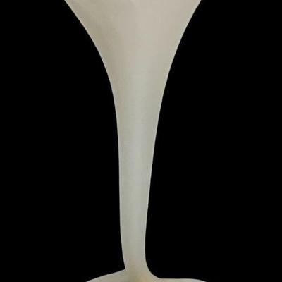 Post Modern Frosted Glass Lily Vase