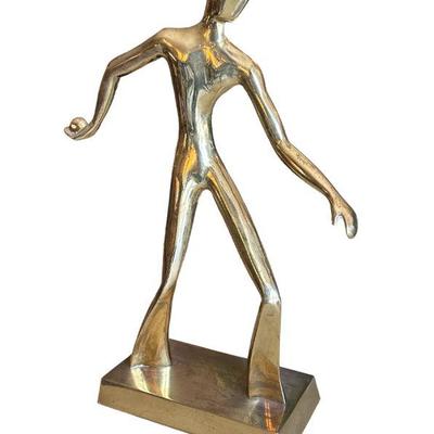 Post Modern Brass Figural Sculpture