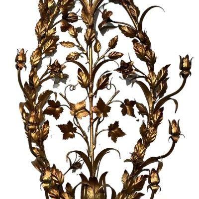 Vintage Hollywood Regency Six Arm Wall Sconce