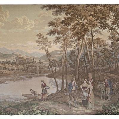 Large Old Italian Tapestry Needlepoint