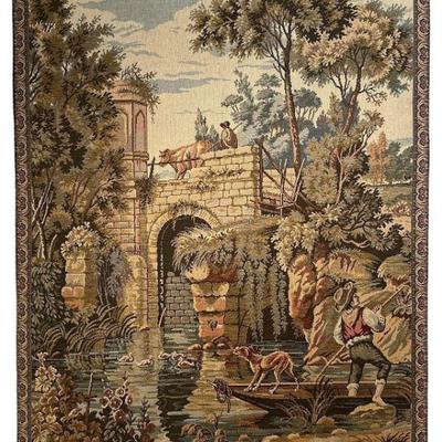 Large Old Italian Tapestry Needlepoint