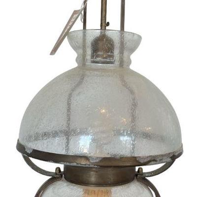 Patinated Bronze Converted Oil Lamp