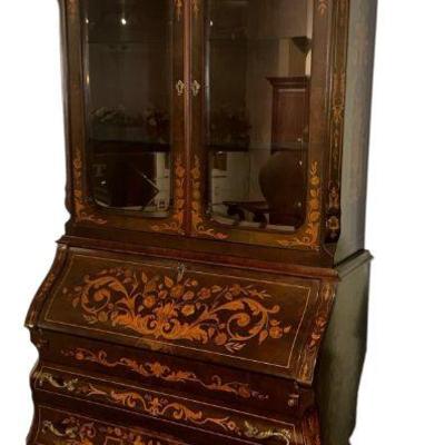 Dutch Style Marquetry Secretary