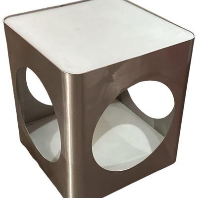 Space Age Rolling Side Table