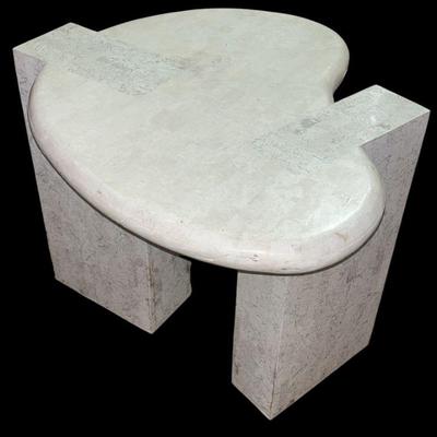 Post Modern Laminate Kidney Shaped Side Table