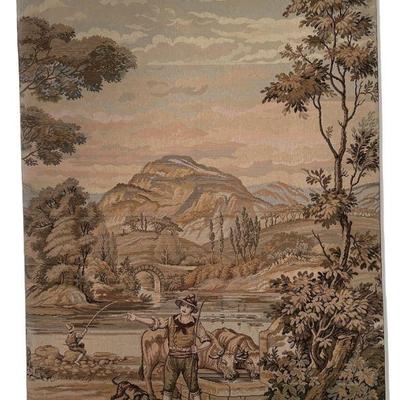Large Old Italian Tapestry Needlepoint