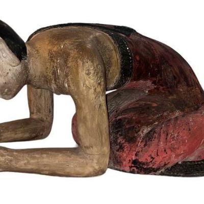 Large Scale Praying Monk Statue