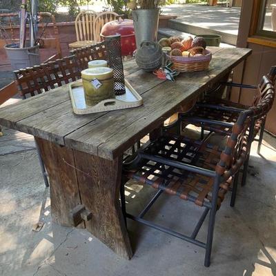 HANDMADE TRESTLE TABLE