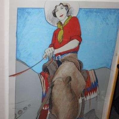DONNA HOWELL SICKLE PRINT SIGNED AND NUMBERED