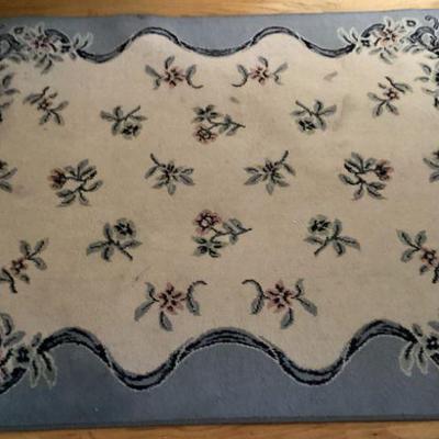 Blue Patterned Rug