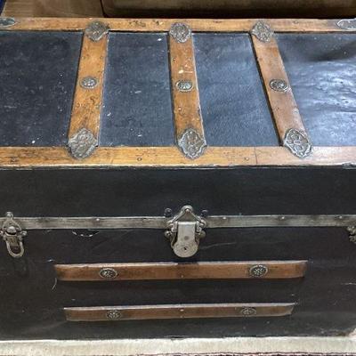 Antique Black Trunk