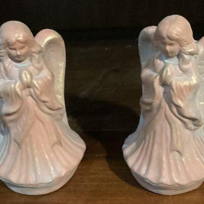Set of 2 Angel Candle Holders