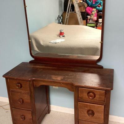 Antique Dresser and Mirror 