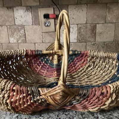 Multi Color Basket with Handle