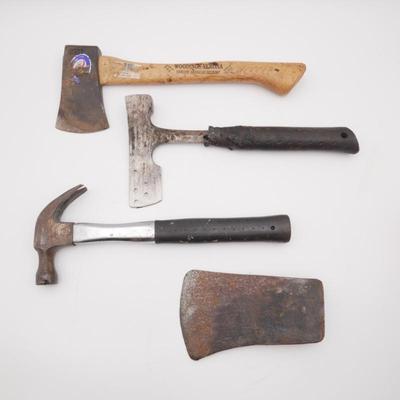 Lot of Assorted Axes and Hammers
