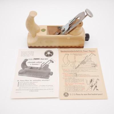 ECE Primus Smoothing Plane with Original Manual