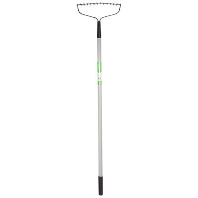 GardenPlus Garden Rake w/ 14 Tines Metal Head